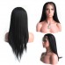 Full Lace Wigs For Black Women,Light Yaki Human Hair Wig With Baby Hair